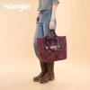 imageMontana West Wrangler Large Tote Bag for Women Designer Leopard Print Purse for Travel Work GymViolet