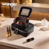 imageMontana West X Wrangler Clear Makeup Bag Travel Cosmetic Bag Portable Make Up Toiletry Organizer for Women BlackLarge Black