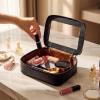 imageMontana West X Wrangler Clear Makeup Bag Travel Cosmetic Bag Portable Make Up Toiletry Organizer for Women BlackLarge Black