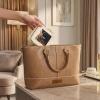 imageMontana West X Wrangler Clear Makeup Bag Travel Cosmetic Bag Portable Make Up Toiletry Organizer for Women BlackSmall Beige