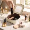 imageMontana West X Wrangler Clear Makeup Bag Travel Cosmetic Bag Portable Make Up Toiletry Organizer for Women BlackSmall Beige