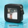 imageMontana West X Wrangler Clear Makeup Bag Travel Cosmetic Bag Portable Make Up Toiletry Organizer for Women BlackSmall Black