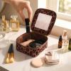 imageMontana West X Wrangler Clear Makeup Bag Travel Cosmetic Bag Portable Make Up Toiletry Organizer for Women BlackSmall LeopardCoffee