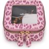 imageMontana West X Wrangler Clear Makeup Bag Travel Cosmetic Bag Portable Make Up Toiletry Organizer for Women BlackSmall LeopardPink