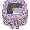 imageMontana West X Wrangler Clear Makeup Bag Travel Cosmetic Bag Portable Make Up Toiletry Organizer for Women BlackSmall LeopardPurple