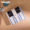 imageMontana West X Wrangler Womens Small Wallet Bifold Slim Card Wallet RFID Minimalist Cash Organizers with Zipper Coin PocketBeigeStriped