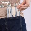 imageMontana West X Wrangler Womens Small Wallet Bifold Slim Card Wallet RFID Minimalist Cash Organizers with Zipper Coin PocketBeigeStriped