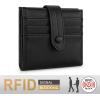 imageMontana West X Wrangler Womens Small Wallet Bifold Slim Card Wallet RFID Minimalist Cash Organizers with Zipper Coin PocketBlack