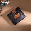 imageMontana West X Wrangler Womens Small Wallet Bifold Slim Card Wallet RFID Minimalist Cash Organizers with Zipper Coin PocketBlackBrown