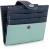 imageMontana West X Wrangler Womens Small Wallet Bifold Slim Card Wallet RFID Minimalist Cash Organizers with Zipper Coin PocketBlue