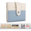 imageMontana West X Wrangler Womens Small Wallet Bifold Slim Card Wallet RFID Minimalist Cash Organizers with Zipper Coin PocketJean