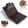 imageMontana West X Wrangler Womens Small Wallet Bifold Slim Card Wallet RFID Minimalist Cash Organizers with Zipper Coin PocketKhaki