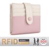 imageMontana West X Wrangler Womens Small Wallet Bifold Slim Card Wallet RFID Minimalist Cash Organizers with Zipper Coin PocketPink