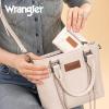imageMontana West X Wrangler Womens Small Wallet Bifold Slim Card Wallet RFID Minimalist Cash Organizers with Zipper Coin PocketPure White Daisies
