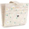 imageMontana West X Wrangler Womens Small Wallet Bifold Slim Card Wallet RFID Minimalist Cash Organizers with Zipper Coin PocketPure White Daisies