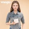 imageMontana West X Wrangler Womens Small Wallet Bifold Slim Card Wallet RFID Minimalist Cash Organizers with Zipper Coin PocketPure White Daisies