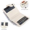 imageMontana West X Wrangler Womens Small Wallet Bifold Slim Card Wallet RFID Minimalist Cash Organizers with Zipper Coin PocketPure White Daisies