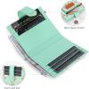imageMontana West X Wrangler Womens Small Wallet Bifold Slim Card Wallet RFID Minimalist Cash Organizers with Zipper Coin PocketShadow of Mint Flowers
