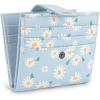 imageMontana West X Wrangler Womens Small Wallet Bifold Slim Card Wallet RFID Minimalist Cash Organizers with Zipper Coin PocketWhisper of Daisies