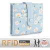 imageMontana West X Wrangler Womens Small Wallet Bifold Slim Card Wallet RFID Minimalist Cash Organizers with Zipper Coin PocketWhisper of Daisies