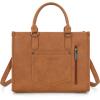 imageWrangler Chenille Tote Bag for Women Western Womens Crossbody Handbags Aztec Tophandle BagsBrown