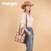 imageWrangler Chenille Tote Bag for Women Western Womens Crossbody Handbags Aztec Tophandle BagsCoffee