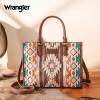 imageWrangler Chenille Tote Bag for Women Western Womens Crossbody Handbags Aztec Tophandle BagsDark Brown