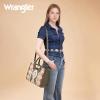 imageWrangler Chenille Tote Bag for Women Western Womens Crossbody Handbags Aztec Tophandle BagsGreen