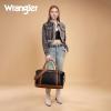 imageWrangler Duffel Bag Large Travel Weekender Bag for Women Waterproof Carry on Overnight Bag for GymTripsWeekendsBeigeBlack and Brown