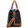 imageWrangler Duffel Bag Large Travel Weekender Bag for Women Waterproof Carry on Overnight Bag for GymTripsWeekendsBeigeBlack and Brown