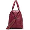 imageWrangler Duffel Bag Large Travel Weekender Bag for Women Waterproof Carry on Overnight Bag for GymTripsWeekendsBeigeBurgundy