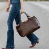imageWrangler Duffel Bag Large Travel Weekender Bag for Women Waterproof Carry on Overnight Bag for GymTripsWeekendsBeigeCoffee