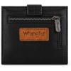 imageMontana West X Wrangler Womens Small Wallet Bifold Slim Card Wallet RFID Minimalist Cash Organizers with Zipper Coin PocketBlack