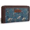 imageMontana West X Wrangler White Wallets for Women Phone Wristlet Wallets Card Cases ampamp Money Organizers Ladies Female Large Capacity Clutch Wallet with Coin PurseJeans Blue