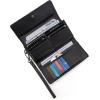 imageMontana West X Wrangler White Wallets for Women Phone Wristlet Wallets Card Cases ampamp Money Organizers Ladies Female Large Capacity Clutch Wallet with Coin PurseB Black
