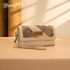 imageMontana West X Wrangler White Wallets for Women Phone Wristlet Wallets Card Cases ampamp Money Organizers Ladies Female Large Capacity Clutch Wallet with Coin PurseB Apricot