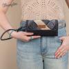 imageMontana West X Wrangler White Wallets for Women Phone Wristlet Wallets Card Cases ampamp Money Organizers Ladies Female Large Capacity Clutch Wallet with Coin PurseB Black