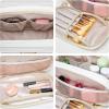 imageMontana West X Wrangler Large Makeup Bag Travel Toiletry Bag Portable Cosmetic Bag Make Up Organizer with Divider and Handle for Women AztecAztecTan