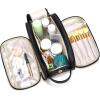 imageMontana West X Wrangler Large Makeup Bag Travel Toiletry Bag Portable Cosmetic Bag Make Up Organizer with Divider and Handle for Women AztecBlack