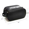imageMontana West X Wrangler Large Makeup Bag Travel Toiletry Bag Portable Cosmetic Bag Make Up Organizer with Divider and Handle for Women AztecBlack