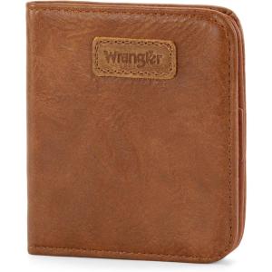 imageMontana West X Wrangler Small Wallet Women Slim Thin Wallets Card Cases Money Organizer Minimalist Pocket Wallet with RFID LiningBrown