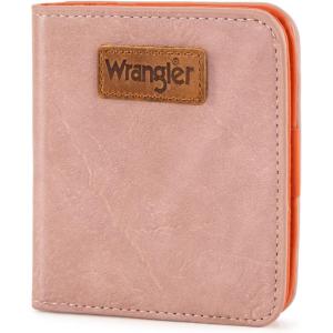 imageMontana West X Wrangler Small Wallet Women Slim Thin Wallets Card Cases Money Organizer Minimalist Pocket Wallet with RFID LiningPink