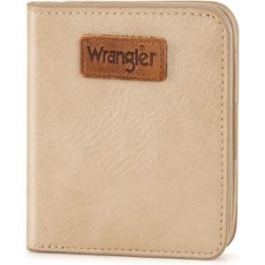 imageMontana West X Wrangler Small Wallet Women Slim Thin Wallets Card Cases Money Organizer Minimalist Pocket Wallet with RFID LiningTan