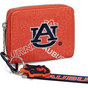 imageMontana West Texas Tech Red Raiders Zip Around Wallet with Wristlet Strap  NCAA College Team Logo Paisley Print Purse for Fans NCTTU012BGAUOrange