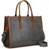 imageMontana West Laptop Tote Bag for Women 156 Inch Computer Bags Business Office Work Briefcase With Adjustable Shoulder StrapGrey