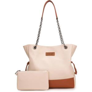 imageMontana West Wrangler Tote Bag for Women 2PCS Purses and Handbags Drawstring Shoulder Bag with Removable PouchTan