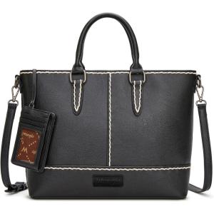 imageWrangler Tote Bag for Women Tophandle Handbags Crossbody Bag with Credit Card HolderBlack