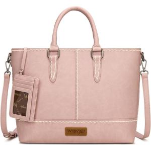 imageWrangler Tote Bag for Women Tophandle Handbags Crossbody Bag with Credit Card HolderPink