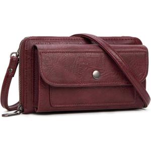 imageMontana West Crossbody Purses for Women Wristlet Wallets with Phone Pocket ampamp Credit Card SlotsBurgundy
