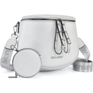 image:imageMontana West Large Crossbody Bags for Women Bum Bag Sling Purse with Adjustable StrapLargesilver